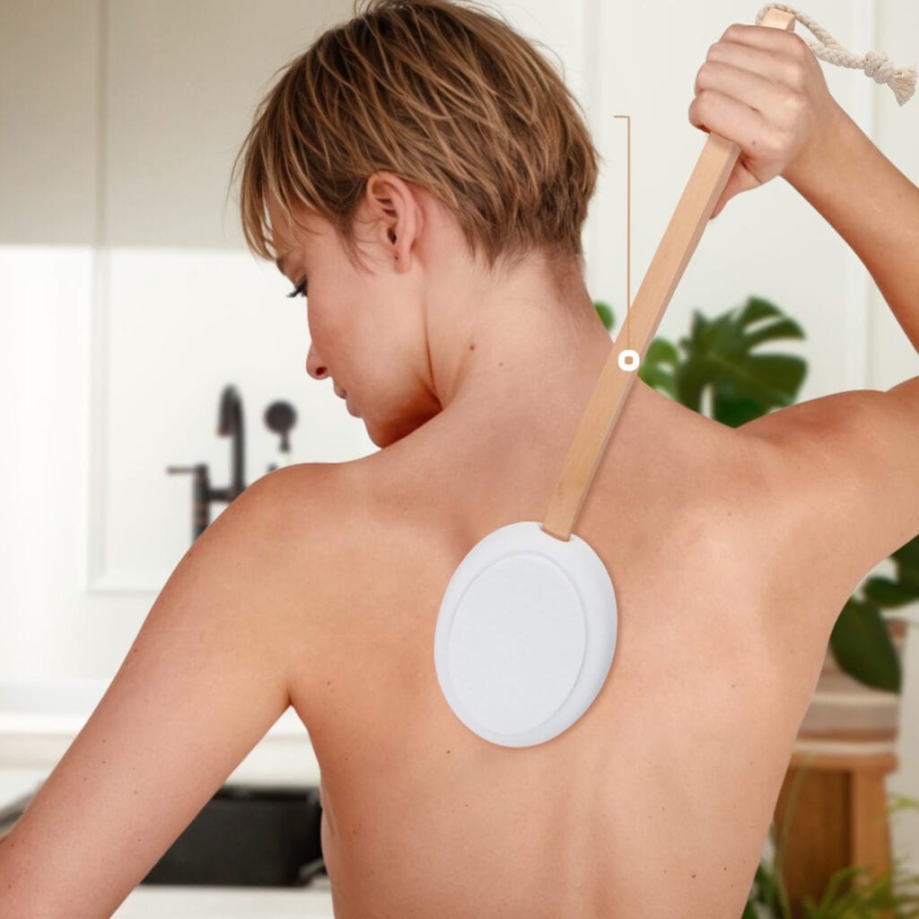 go nature y body lotion applicator, 17" ergonomic for back & legs