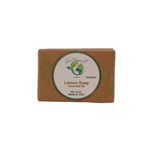 go nature y lemon soap, refreshing with essential oil